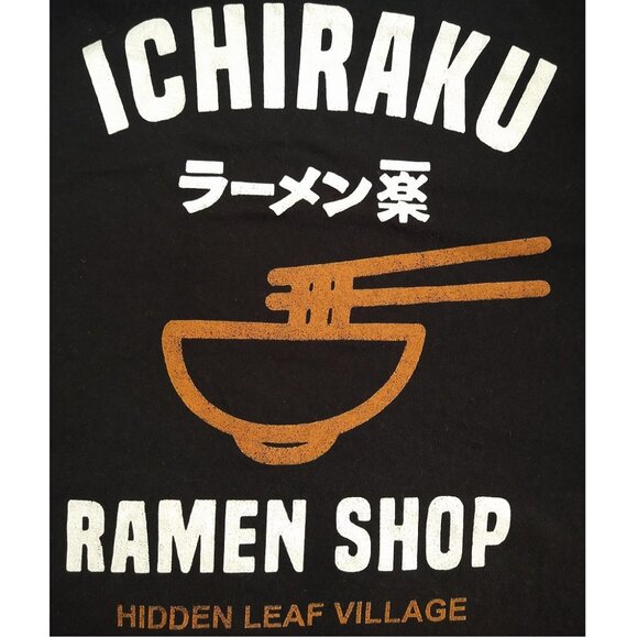 3XL Black T Shirt 100% Cotton Ichiraku Ramen Shop - Picture 2 of 7